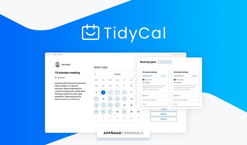 TidyCal scheduling tool