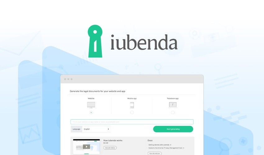Iubenda Lifetime Deal- Protect Your Business from Illegal Activity