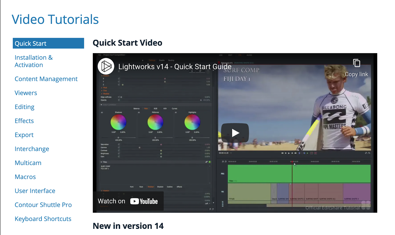 lightworks pro video editing software